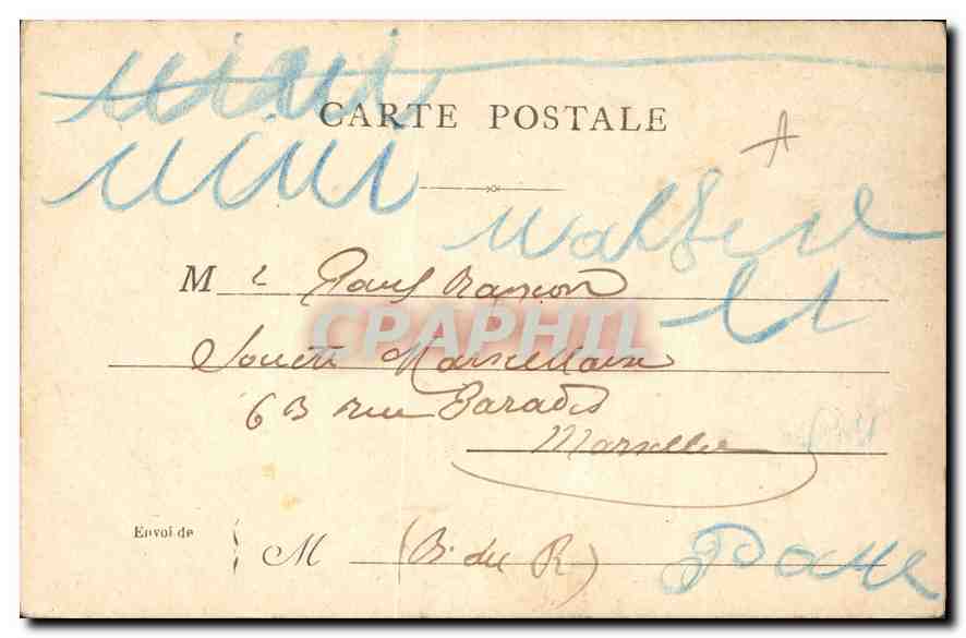 CPA Paris Alain Chartier  — Rückseite