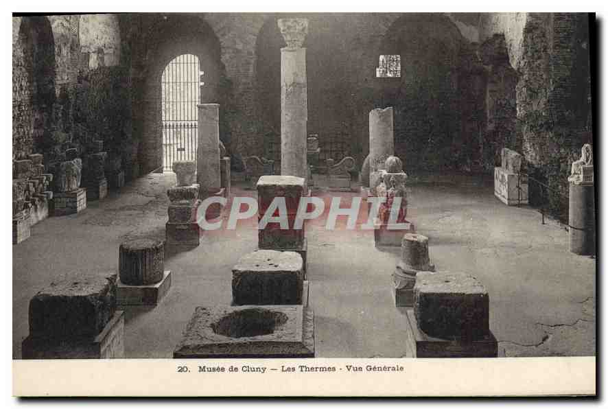 CPA Musee de Cluny les Thermes Vue generale 