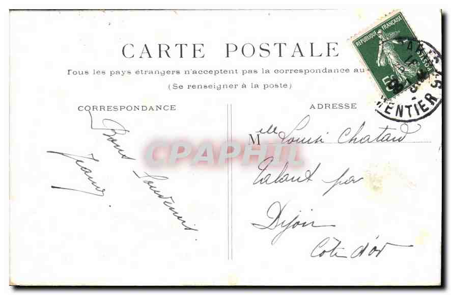 CPA Paris Statue d'Etienne Dolet  — Verso