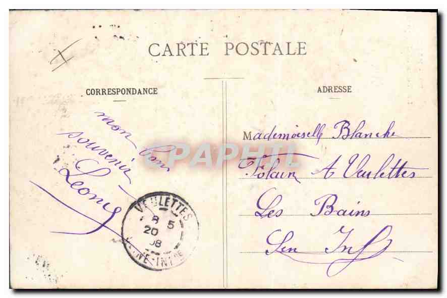 CPA Paris La Tour St Jacques  — Rückseite