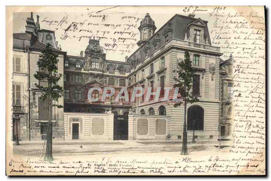 CPA Paris Hotel Fleubet 