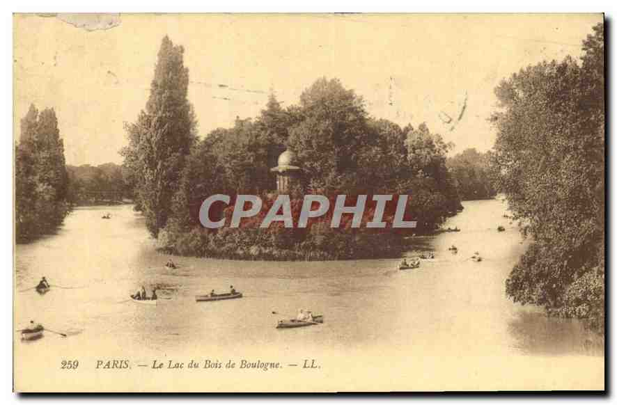 CPA Paris Le Lac du Bois de Bologne 