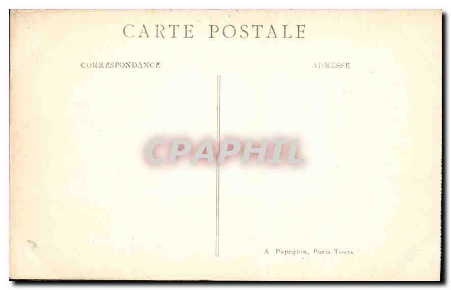 CPA Paris le Pantheon Construit sur les pians de Soufflot  — Rückseite