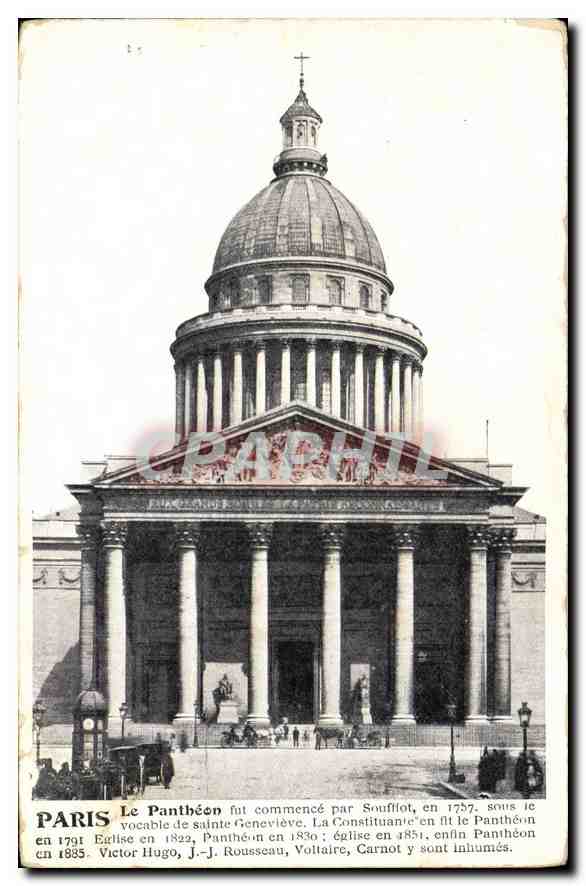 CPA Paris le Pantheon fut commence par Soufflot 