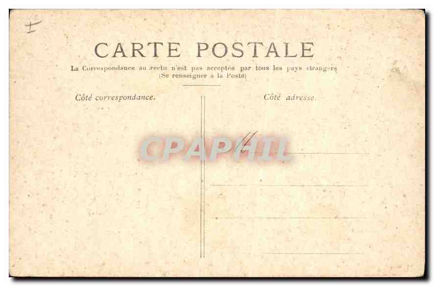 CPA Paris le Pantheon fut commence par Soufflot  — Rückseite