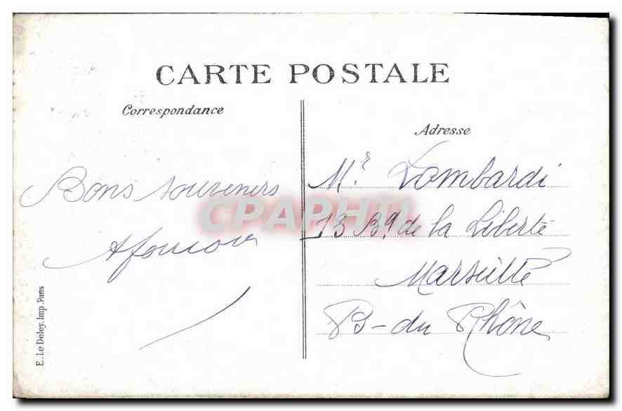 CPA Paris le Petit Palais  — Rückseite