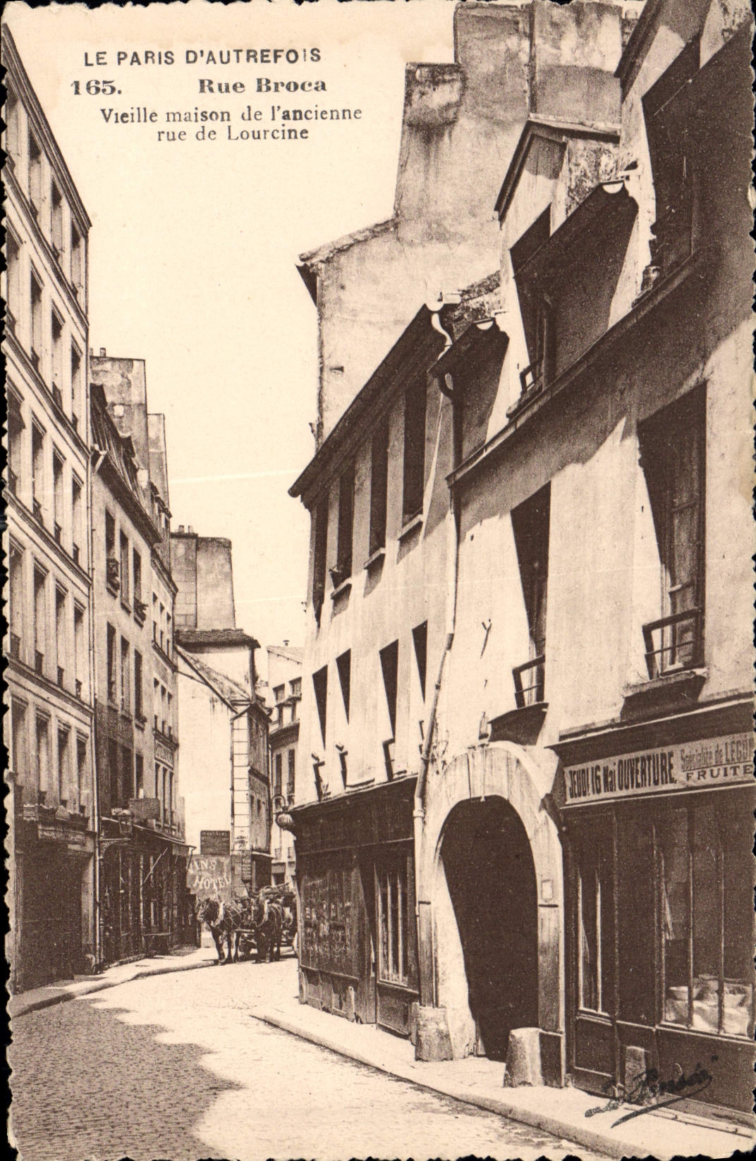 CPA Le Paris D'Autrefois Rue Broca Vieille Maison de l'ancienne rue de Lourcine 