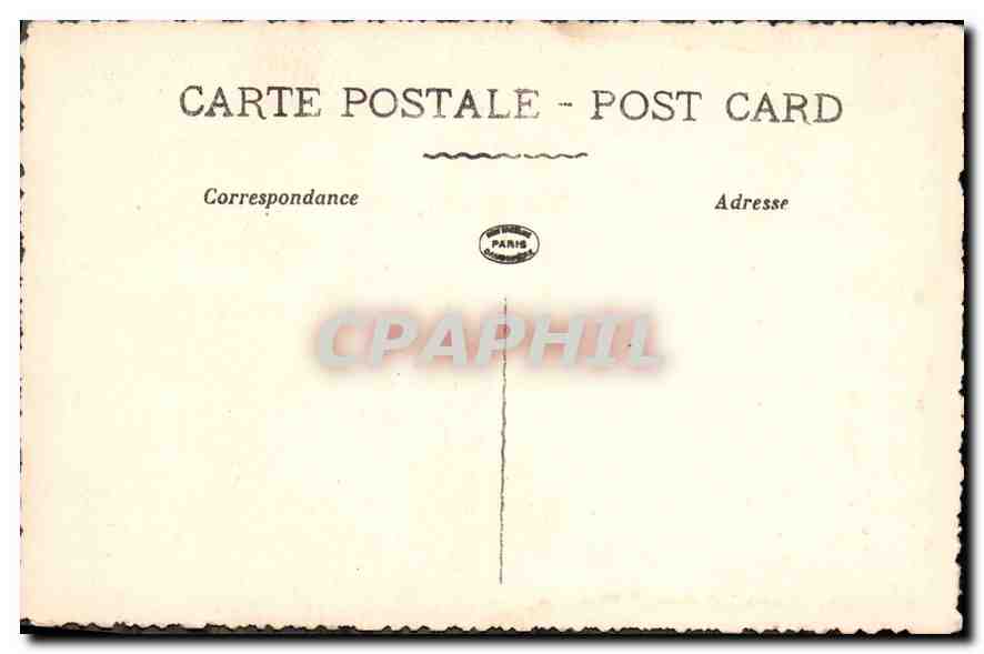 CPA Le Paris D'Autrefois Rue Broca Vieille Maison de l'ancienne rue de Lourcine  — Rückseite