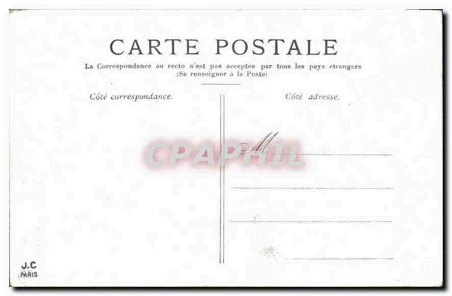 CPA Paris Les Invalides  — Rückseite