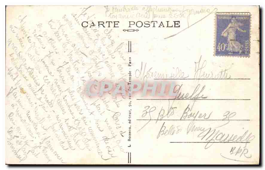 CPA Paris Cathedrale Notre Dame  — Verso