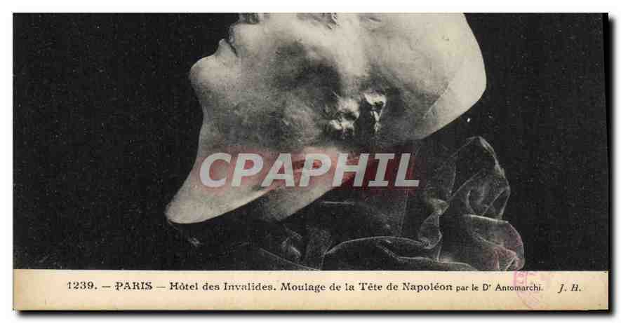 CPA Paris Hotel des Invalides Moulage de la Tete de Napoleon 