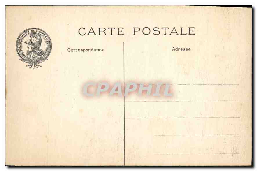 CPA Paris Hotel des Invalides Moulage de la Tete de Napoleon  — Rückseite