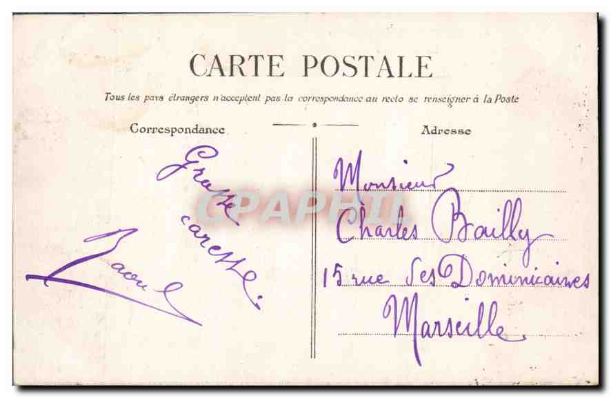CPA Paris Buttes Chaumont Le Belvedere  — Verso