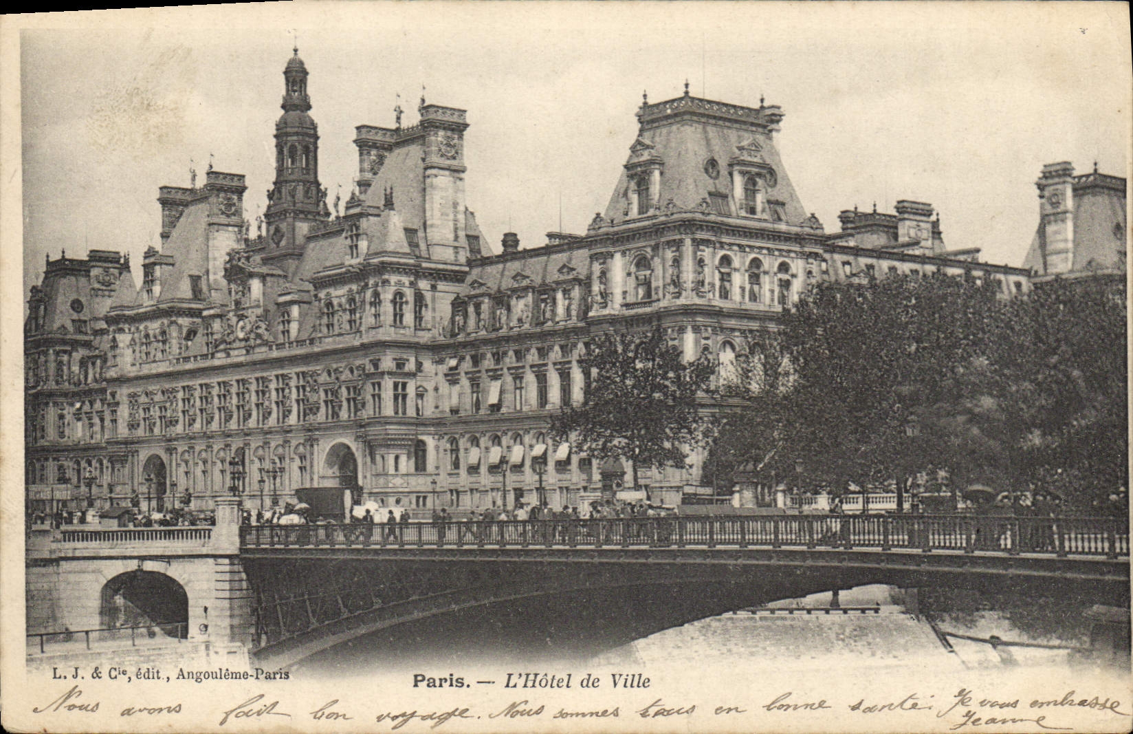 CPA Paris l'Hotel de Ville 