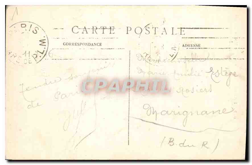 CPA Paris Le Fleche de Notre Dame et vue sur la Seine  — Verso