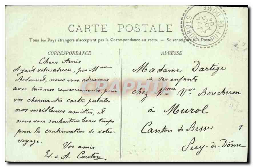 CPA Paris Vue sur la Seine prise du Pavillon de Flore  — Rückseite