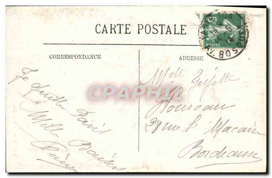 CPA Paris Notre Dame  — Rückseite