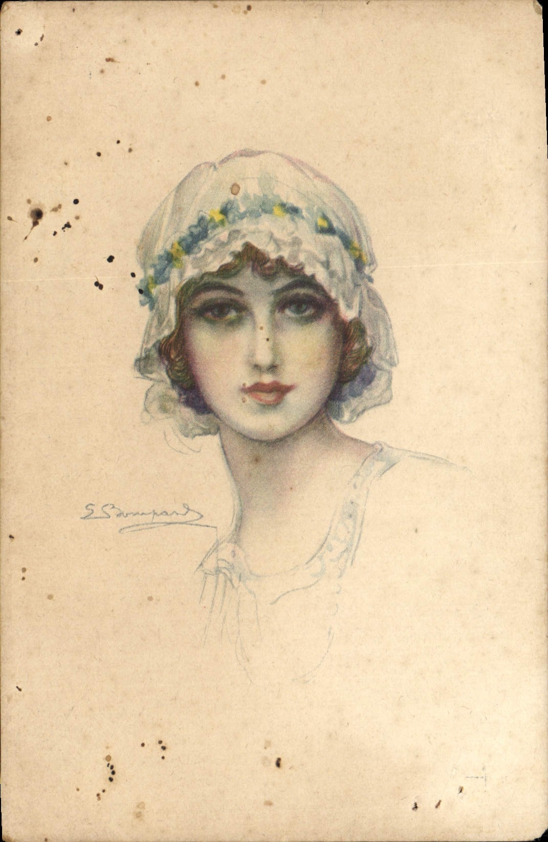 CPA Fantaisie Femme