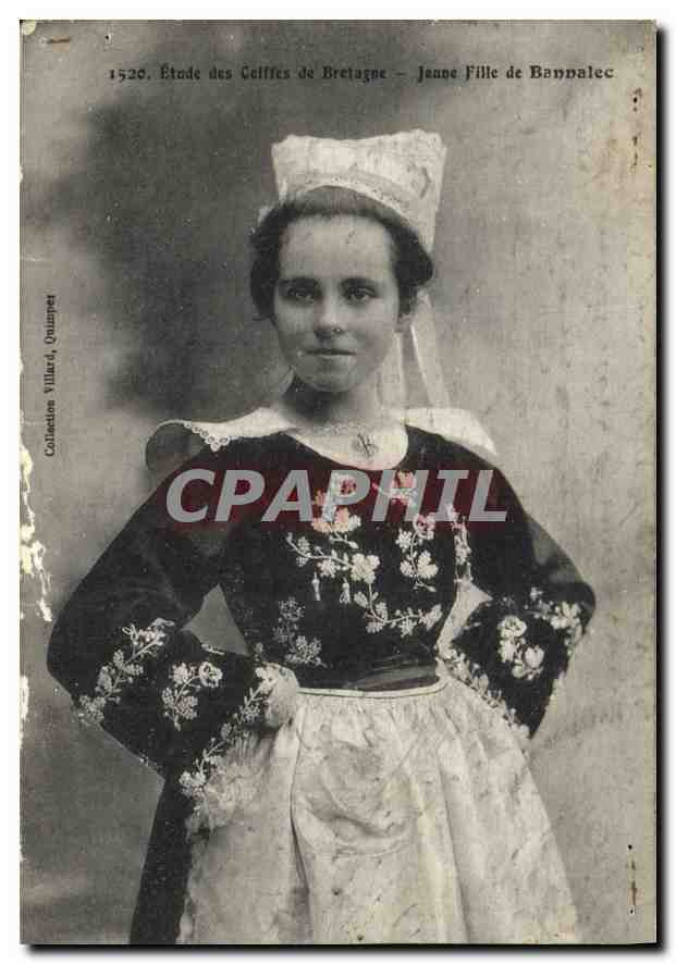 CPA Etude des Coiffes de Bretagne Jeune Fille de Bannalec 