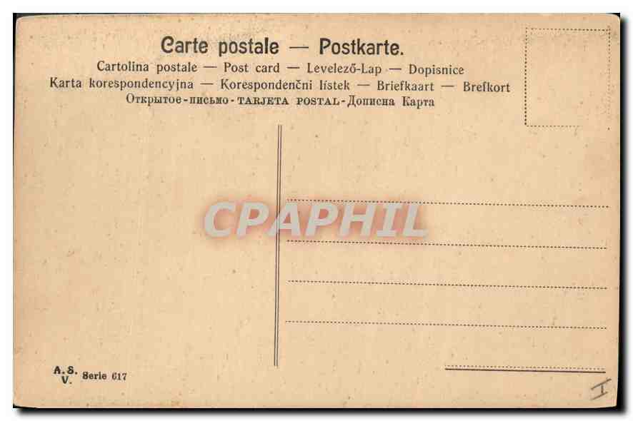 CPA Femme — Rückseite