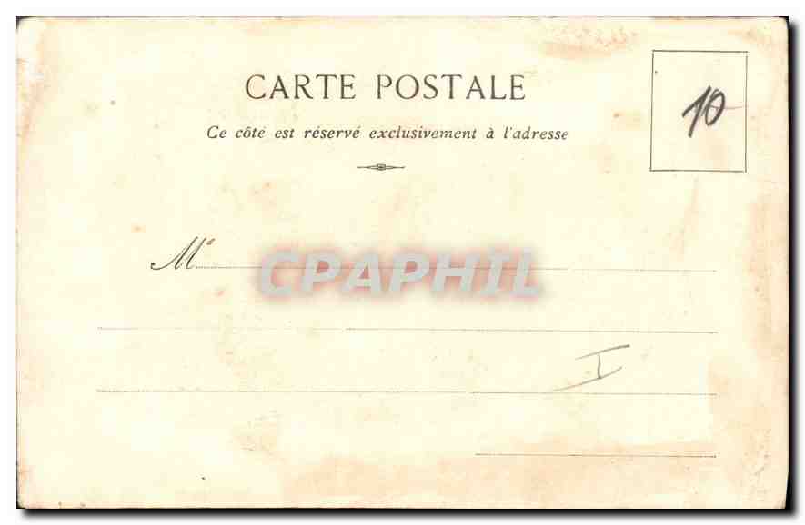 CPA Femme Chat — Verso