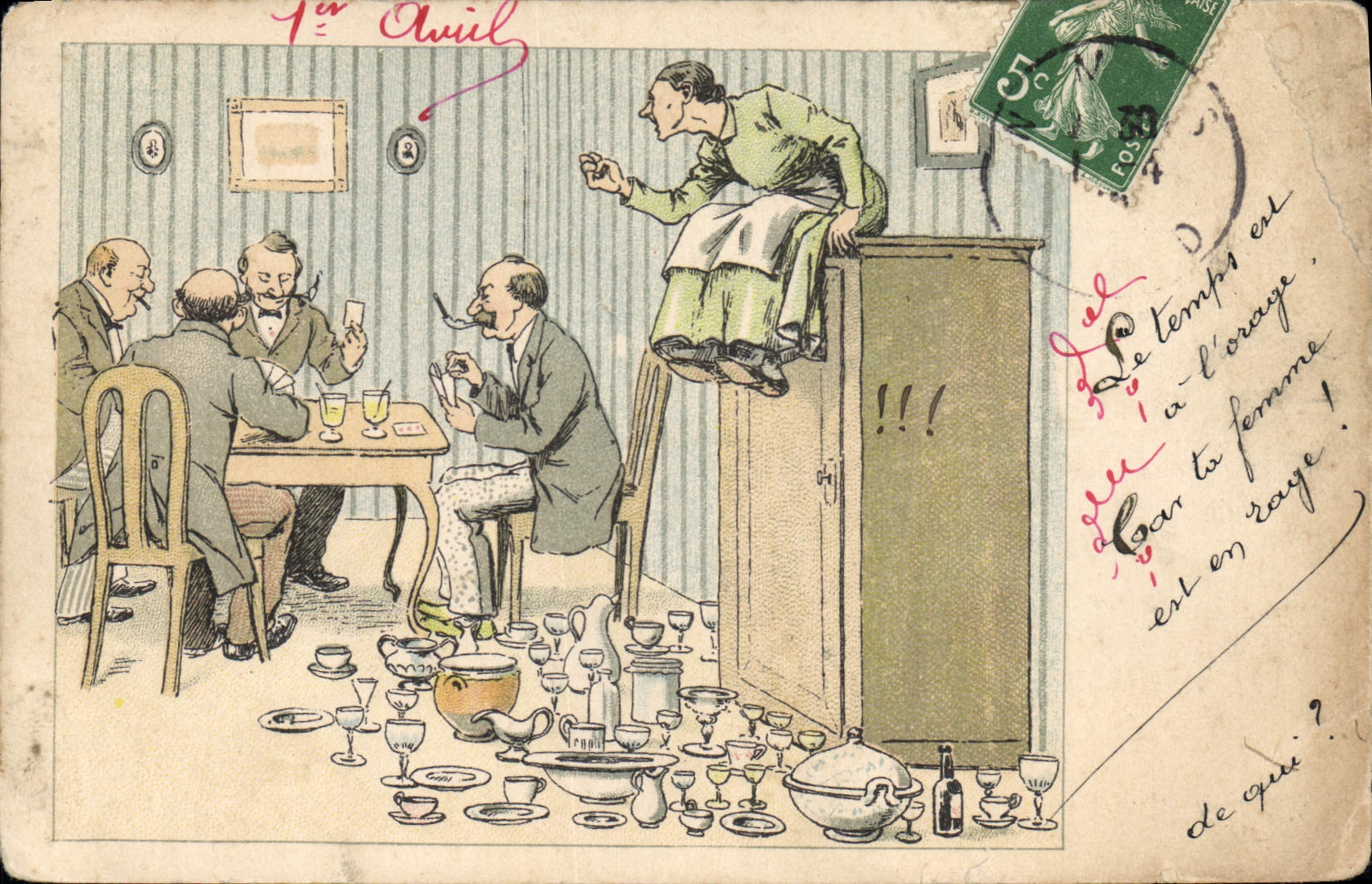 CPA Jeu de cartes