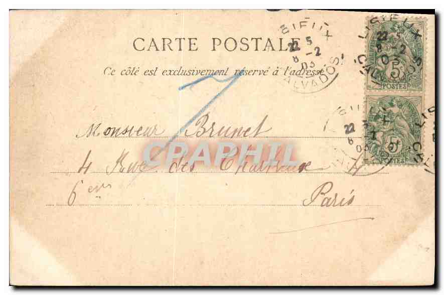 CPA La Normandie Sur les Cotes Normandie Types de Vieu Pecheurs  — Verso