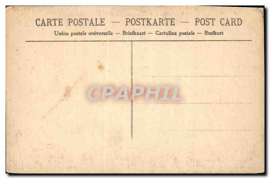 CPA Types et Costumes Normands Le depart pour la Peche  — Verso