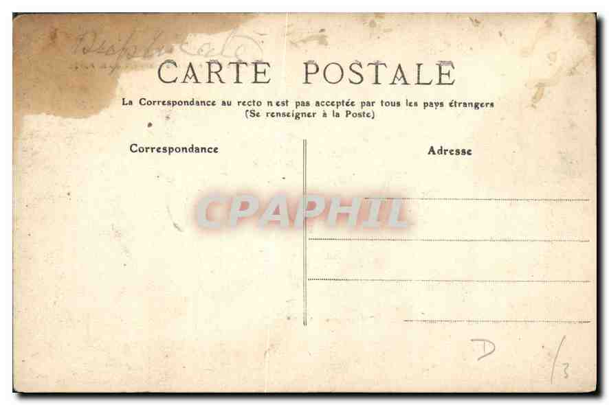 CPA Types des Pyrenees Paysane rentrant de la Foret Ane Mule — Verso