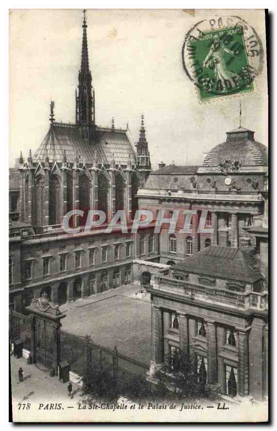 CPA Paris La Ste Chapelle et le Palais de Justice 