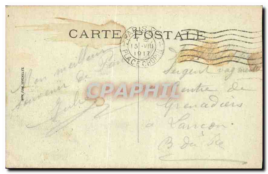 CPA Paris Rue Soufflot et le Pantheon  — Rückseite