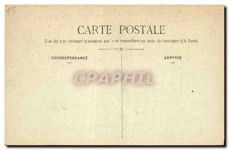 CPA Paris Buttes Chaumont Le pont suspendu  — Rückseite