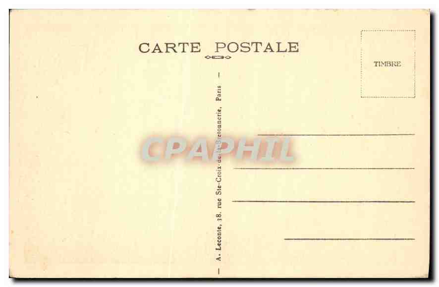 CPA Paris Sacre Coeur  — Rückseite