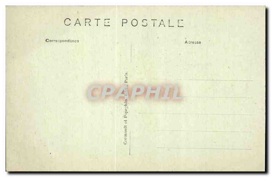 CPA Paris La Conciergerie Bateau — Rückseite