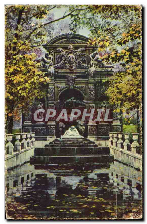 CPA Paris en Flanant Fontaine Merticis Jardin du Luxembourg 