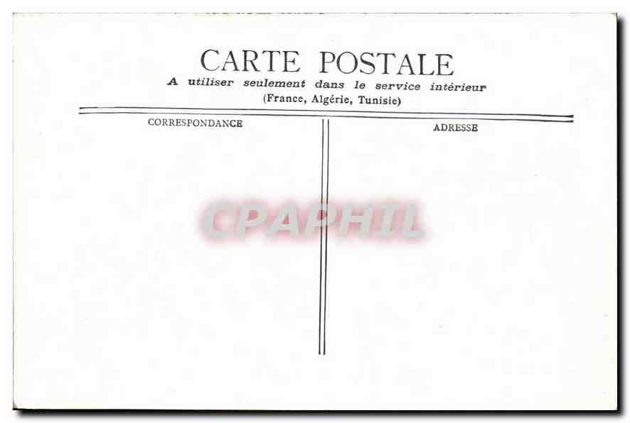 CPA Paris Le Palais de Justice et la Ste Chapelle  — Rückseite