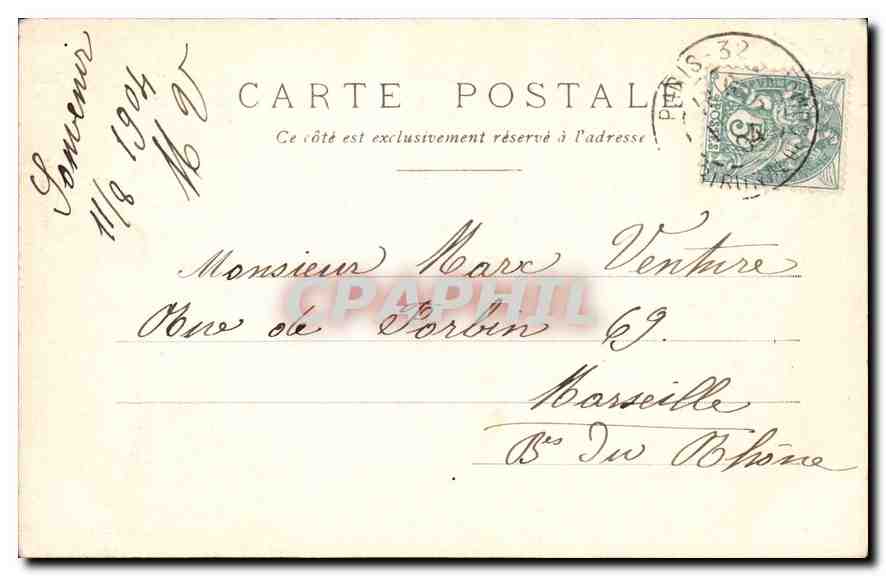 CPA Paris Tour St Jacques  — Rückseite