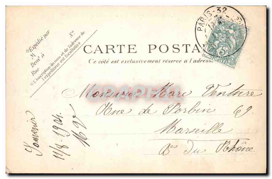 CPA Paris Le Petit Palais  — Rückseite