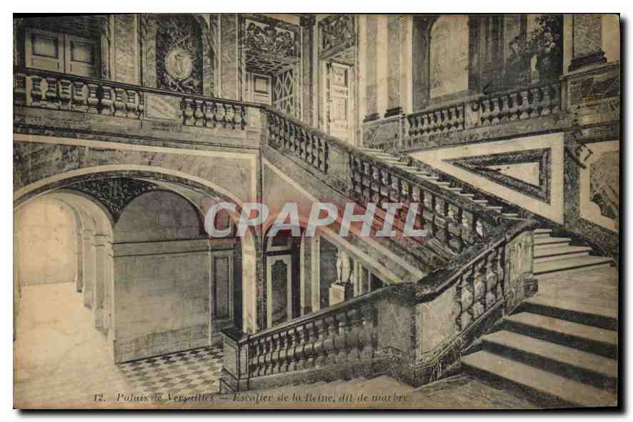 CPA Palais de Versailles Escalier de la Reine 