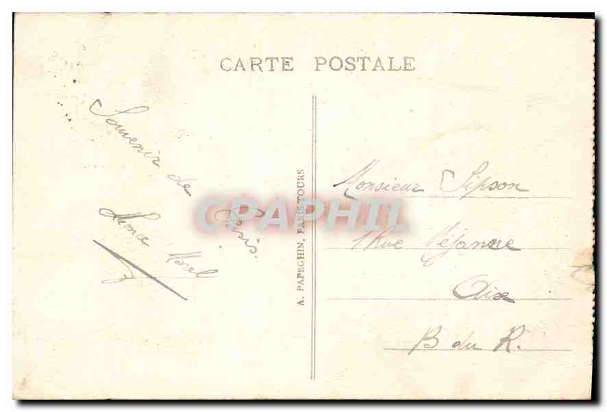 CPA Exposition Internationale des Arts Decorateifs Paris Vue de Nuit  — Verso