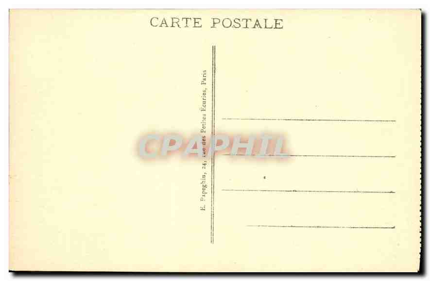 CPA Paris Le Boulevard et la Porte St Denis  — Verso
