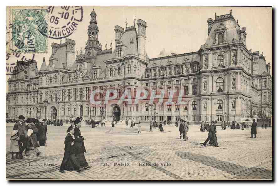 PARIS — Rathaus — v. L. D., Paris, n°21 - Vorderseite