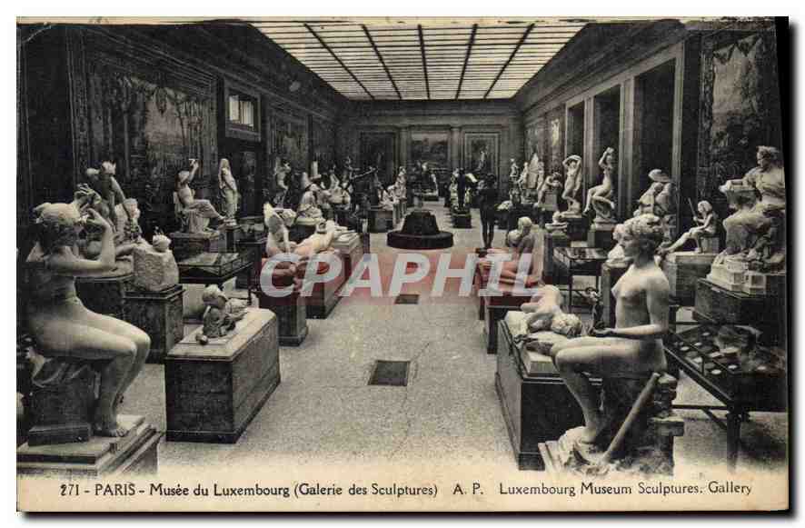CPA Paris Musee du Luxembourg Galerie des Sculptures 