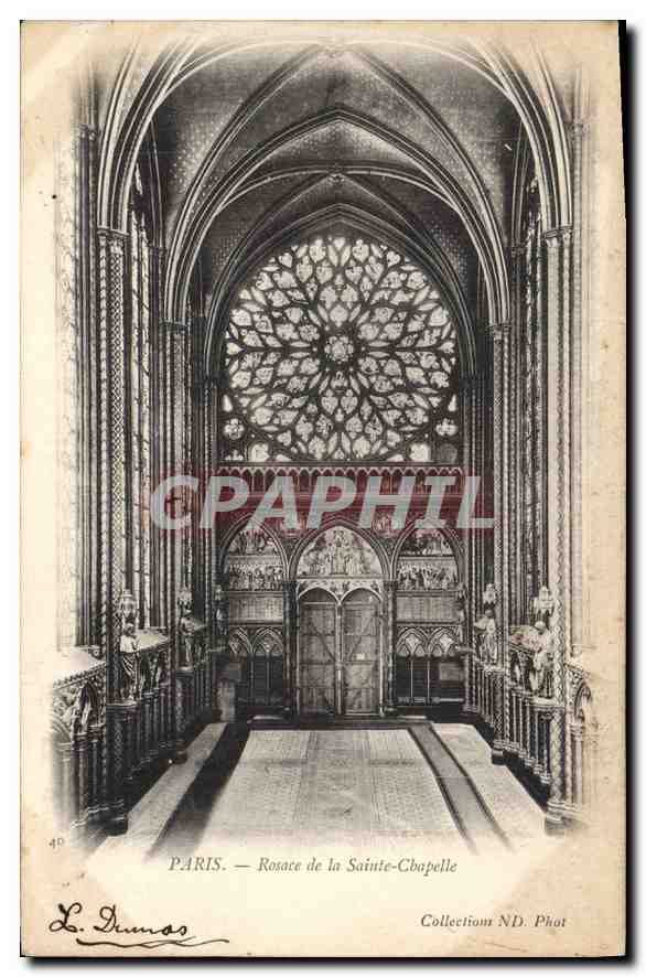 CPA Paris Rosace de la Sainte Chapelle 