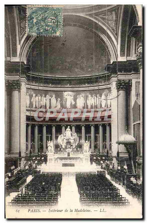 CPA Paris Interieur de la Madeleine 