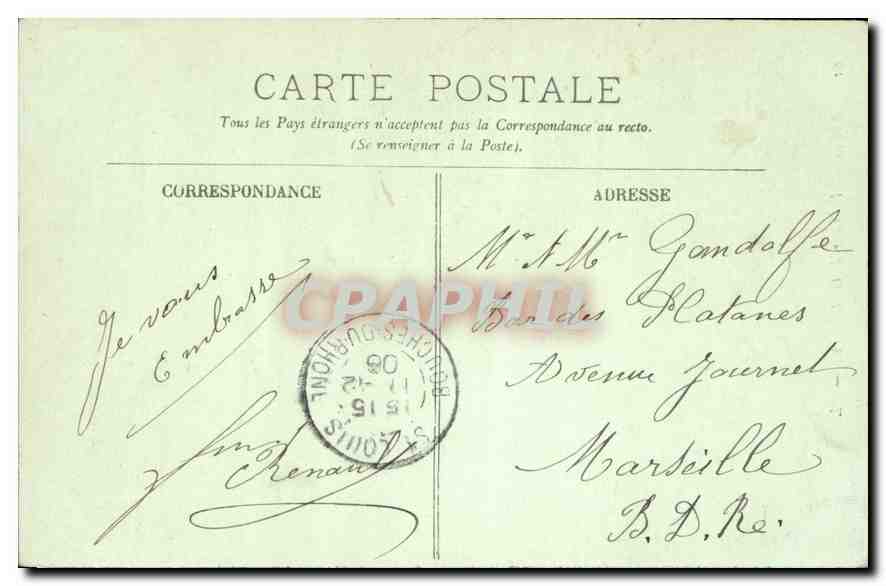 CPA Paris Interieur de la Madeleine  — Rückseite
