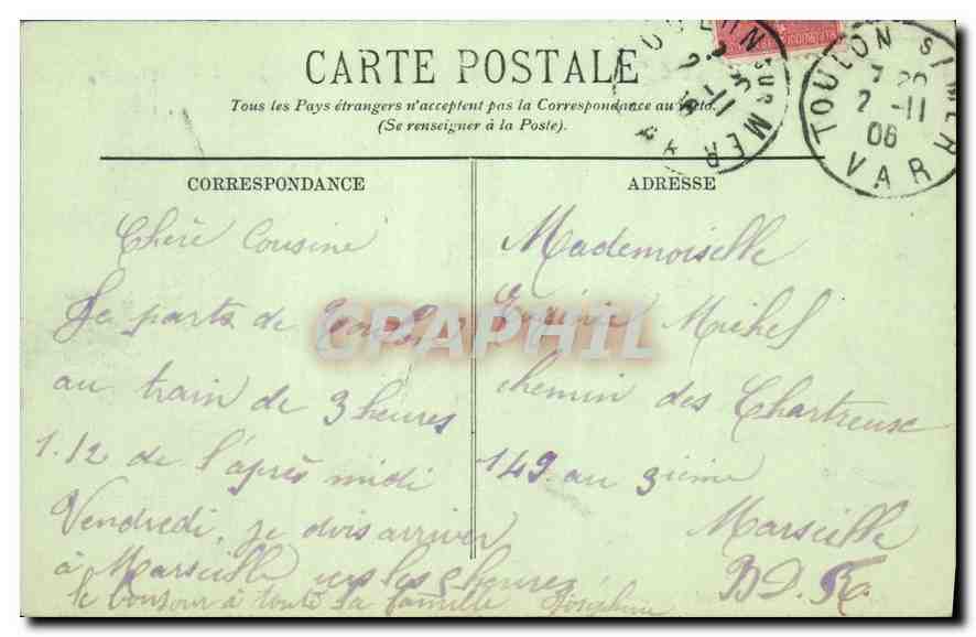 CPA Paris La Madeleine  — Verso