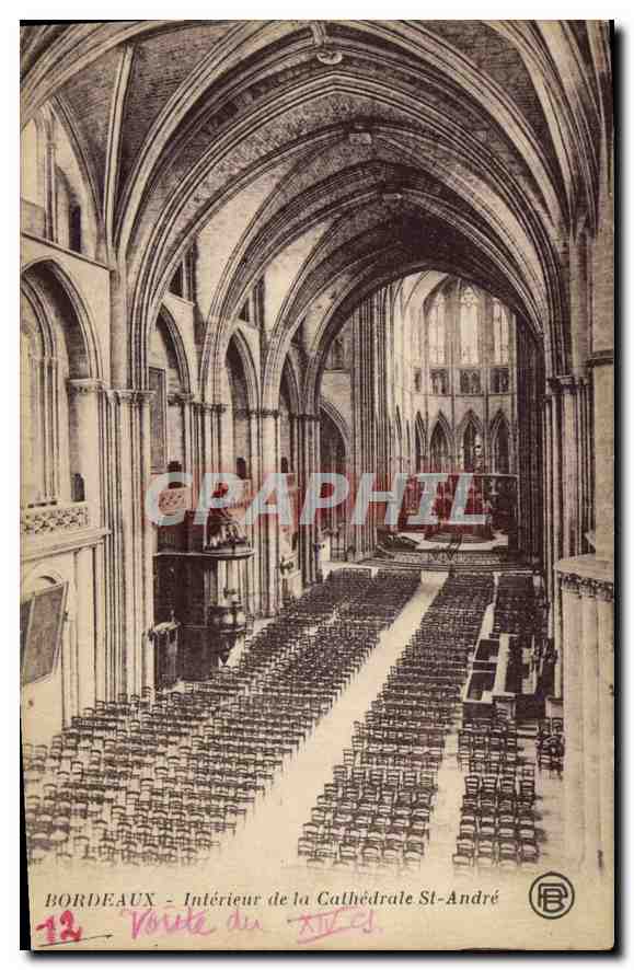 Bordeaux — Intérieur de la Cathédrale St-André — Graphil