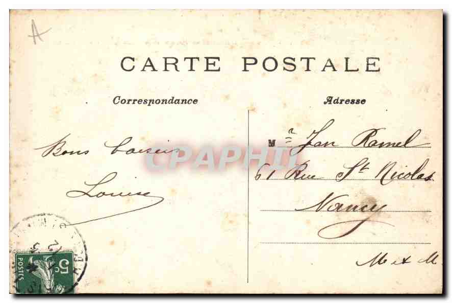 CPA Paris l'Institut de France et le Pont des Arts  — Rückseite