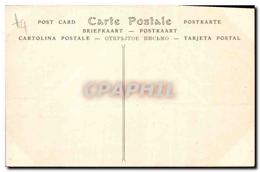 CPA Paris Le Pont des Arts et l'Institut Bateau — Rückseite